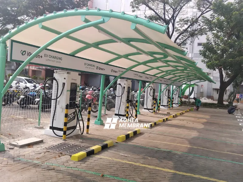 Jasa pembuatan kanopi membran di bogor