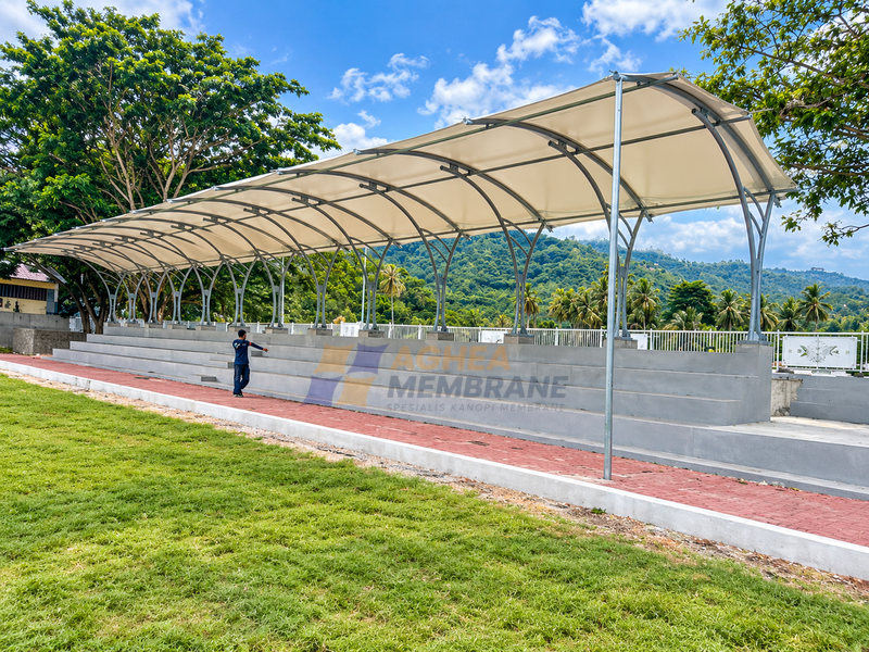 Pemasangan Kanopi Membrane Di Gorontalo